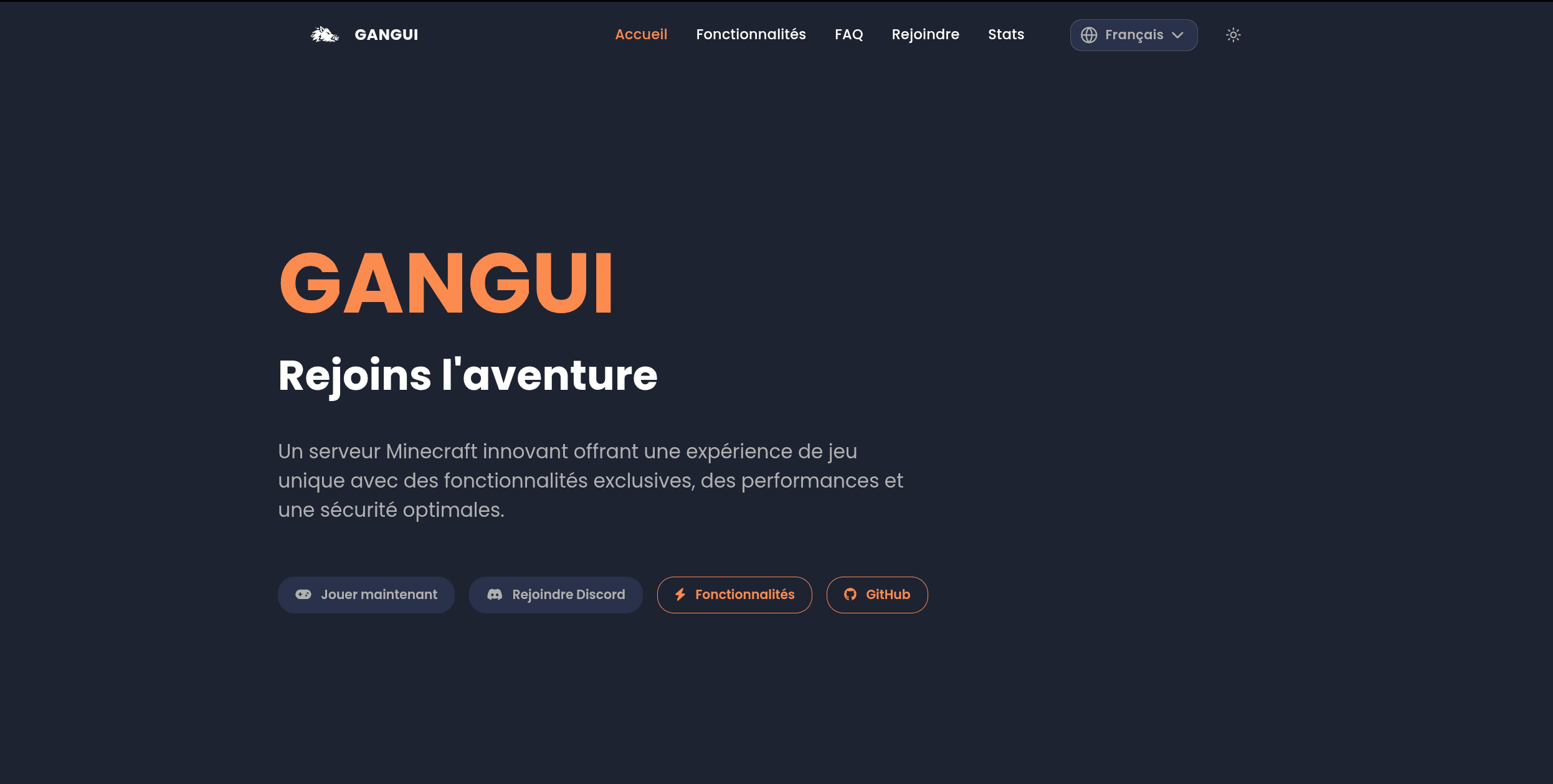 Gangui Network — screenshot