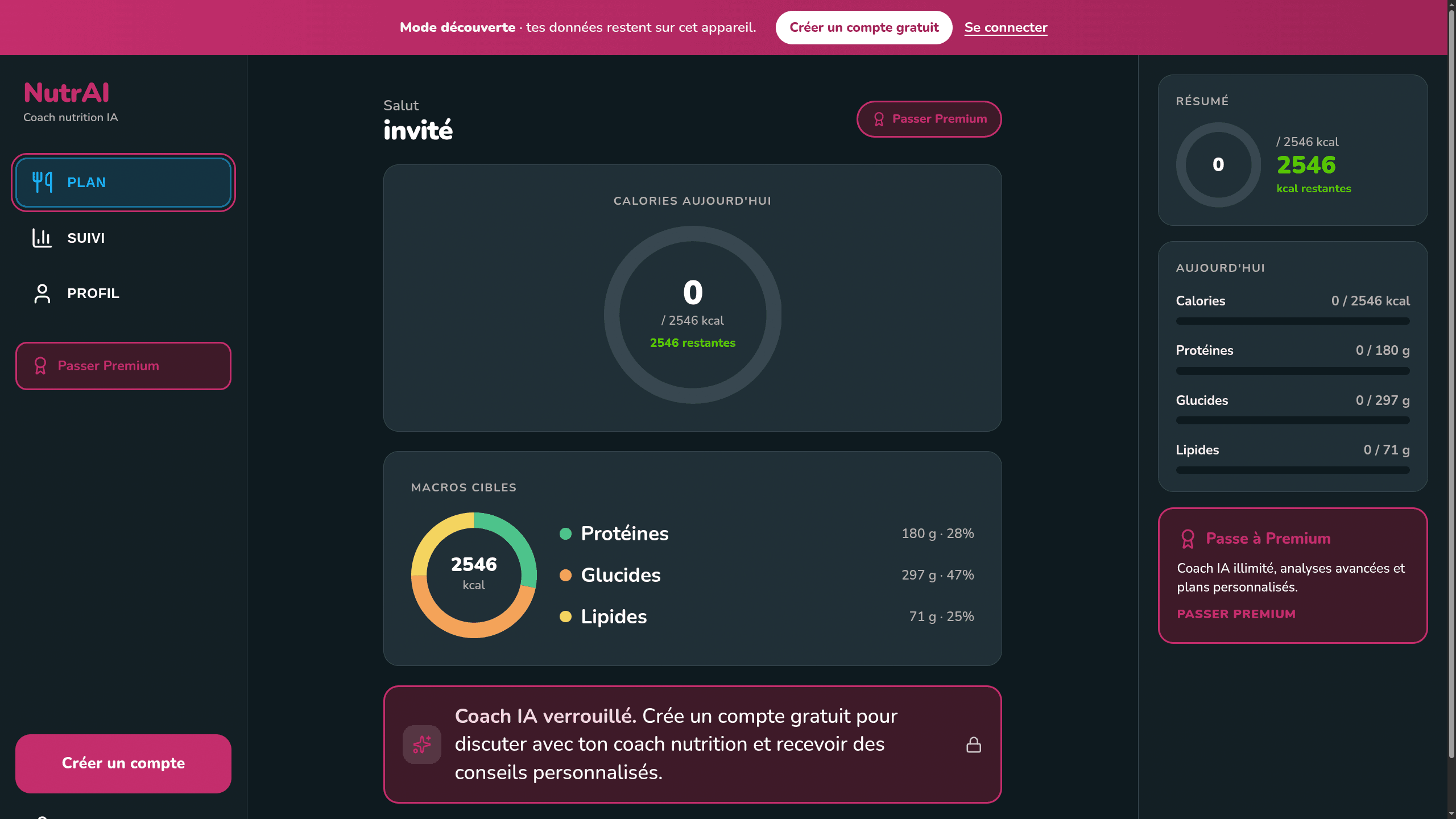 NutrAI — screenshot