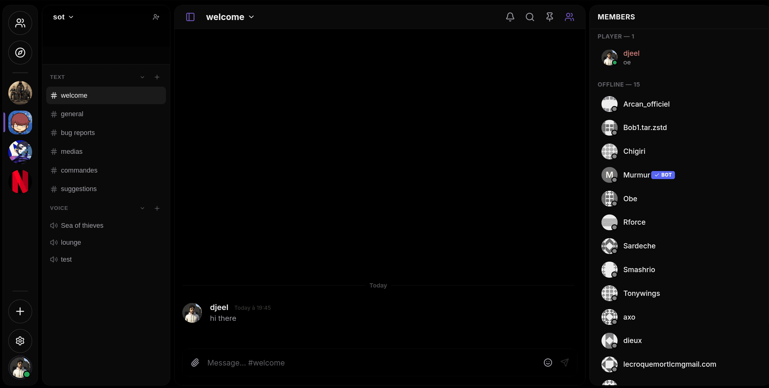 Murmur — screenshot
