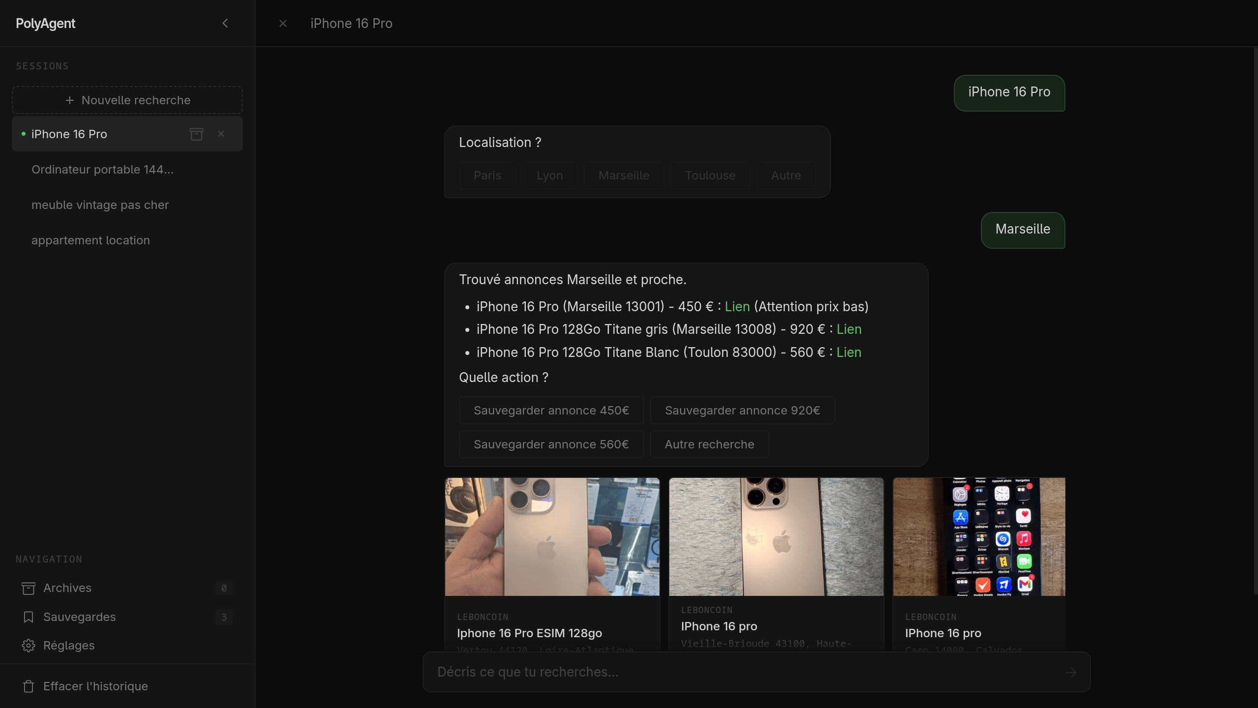 PolyAgent — screenshot