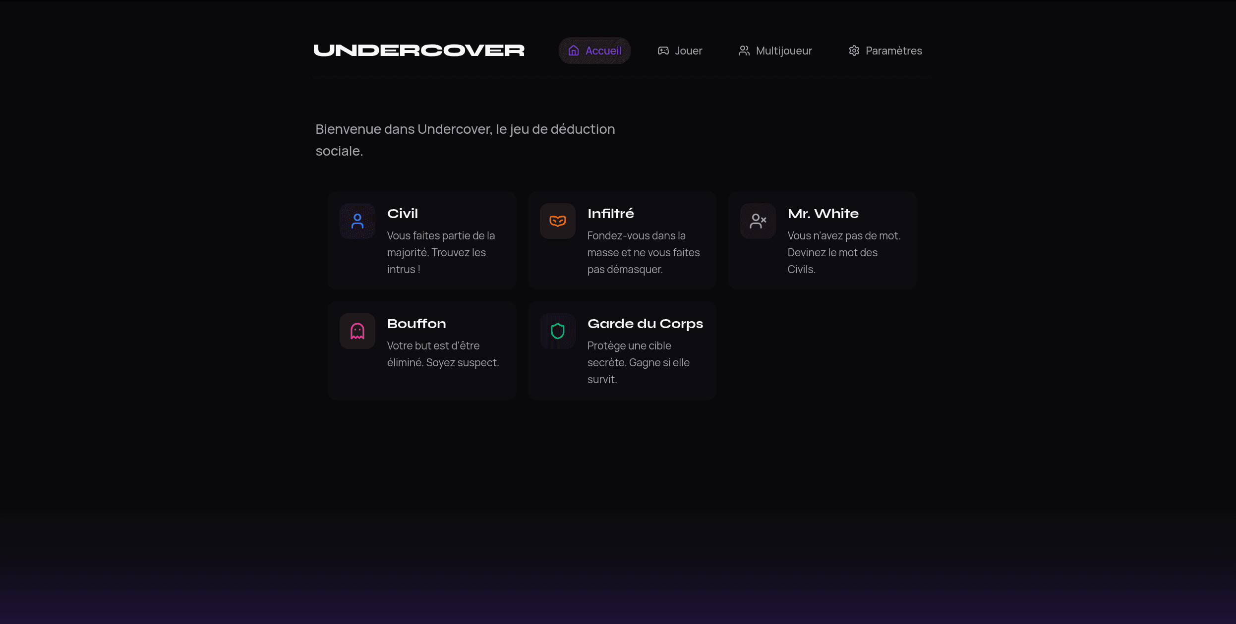 Undercover — screenshot