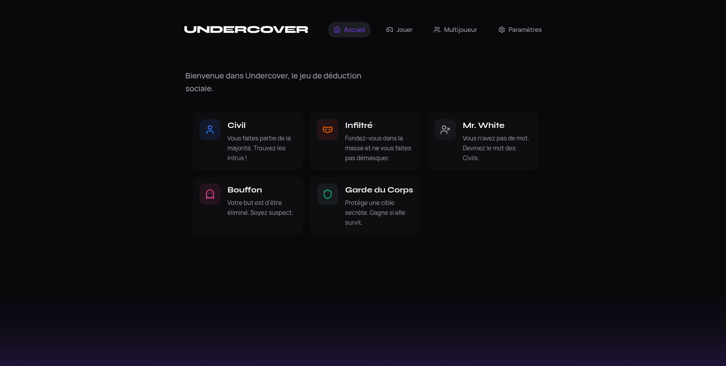 Undercover — screenshot
